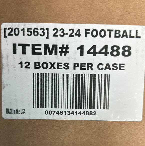 2023 Panini Obsidian Football Hobby 12 Box Case
