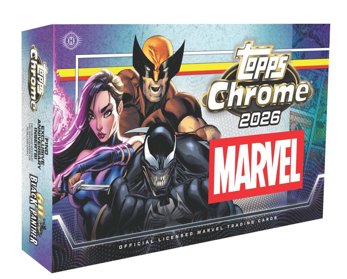 ​【シリアルあり】Topps Chrome 2026 Marvel 6枚セット 2026 Topps Chrome Marvel Hobby Box – GSC