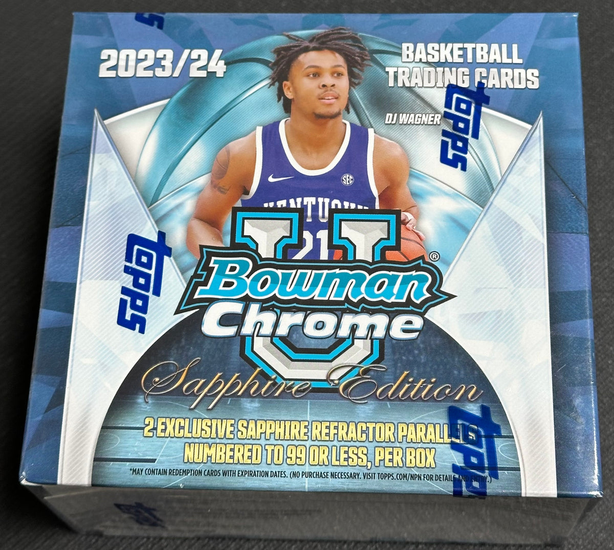 2023 Bowman University Chrome Sapphire Edition Football Box