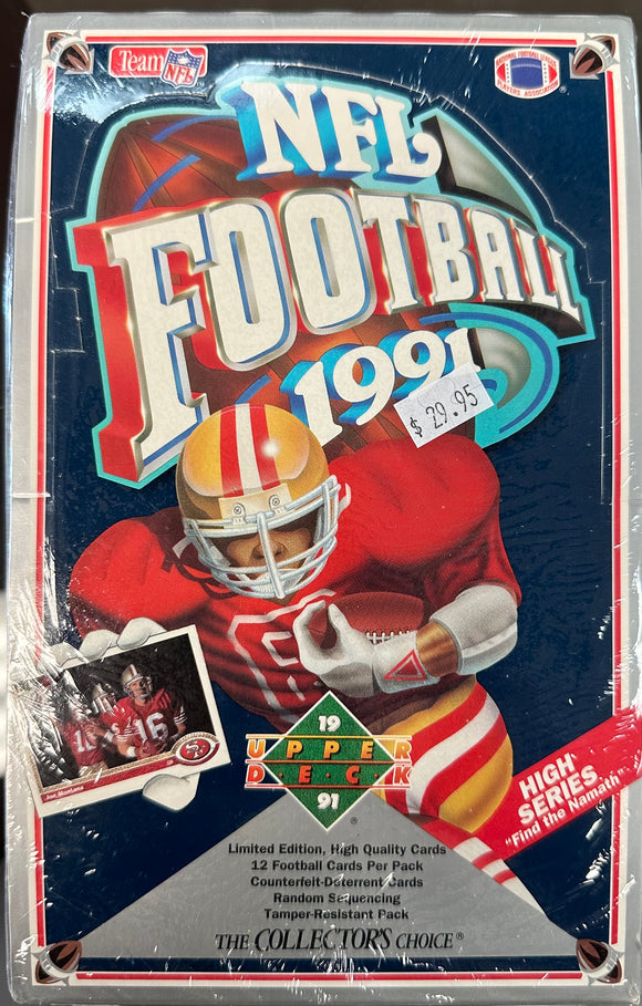 1991 Upper Deck Football Box