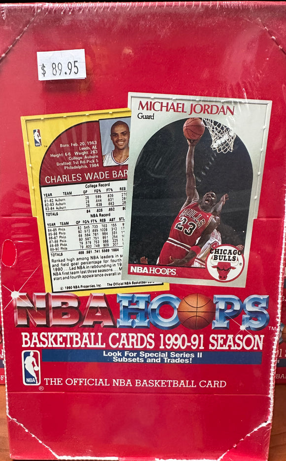 1990-91 NBA Hoops Basketball Cards Series 2 Box