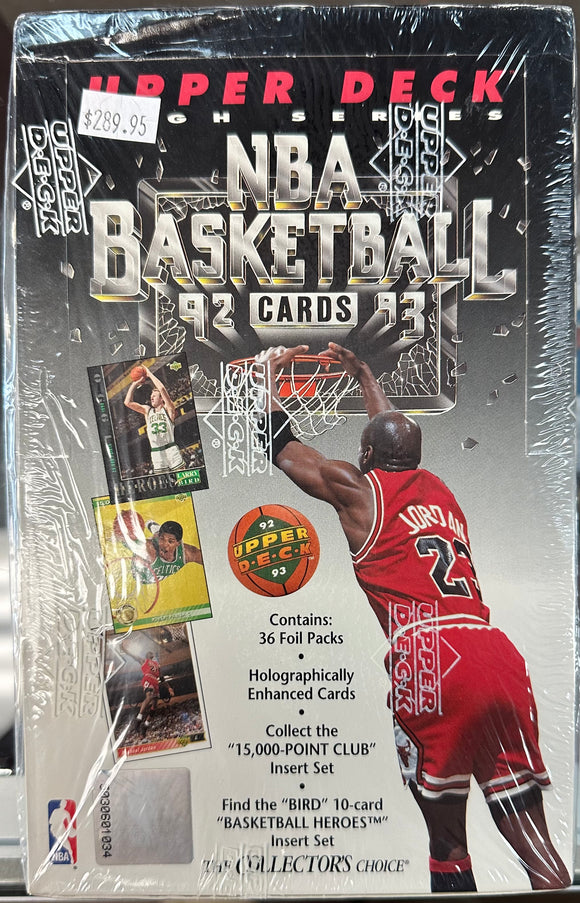1992-93 Upper Deck High Series Basketball 36ct Retail Box
