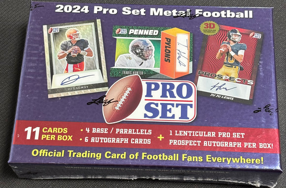 2024 LEAF PRO SET METAL FOOTBALL HOBBY BOX