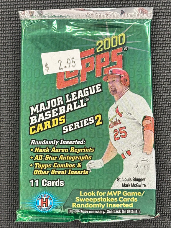 2000 Topps Series 2 Baseball Hobby Pack