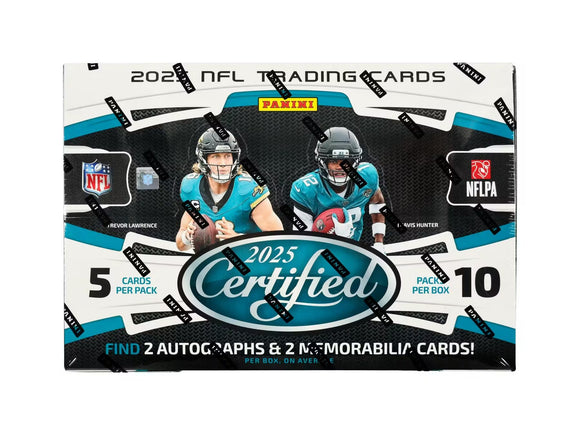 2025 Panini Certified Football Hobby Box