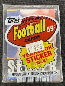 1985 Topps Football Cello Wax Pack *Top Card Will Vary