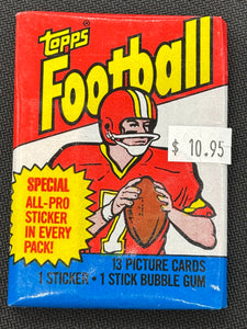 1983 Topps Football Wax Pack