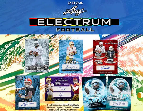 2024 Leaf Electrum Football Hobby Box