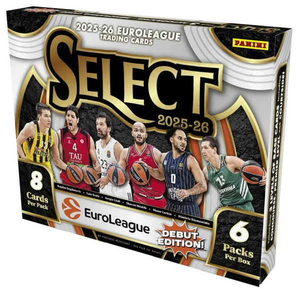 2025-26 Panini Select EuroLeague Basketball Hobby Box – GSC
