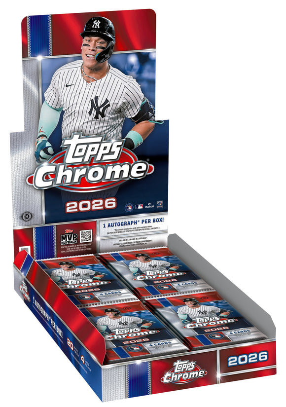 2026 Topps Chrome Baseball Hobby Box – GSC