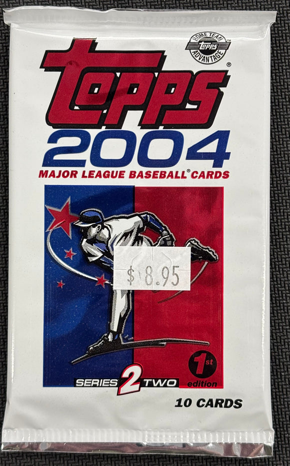 2004 Topps Series 2 Baseball 1st Edition Hobby Pack (CHASE - Nolan Ryan & Willie Mays Autographs )