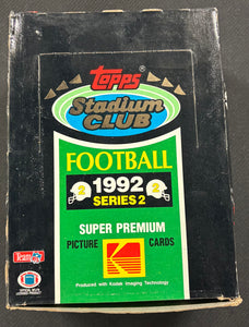 1992 Topps Stadium Club Football Series 2 Wax Box