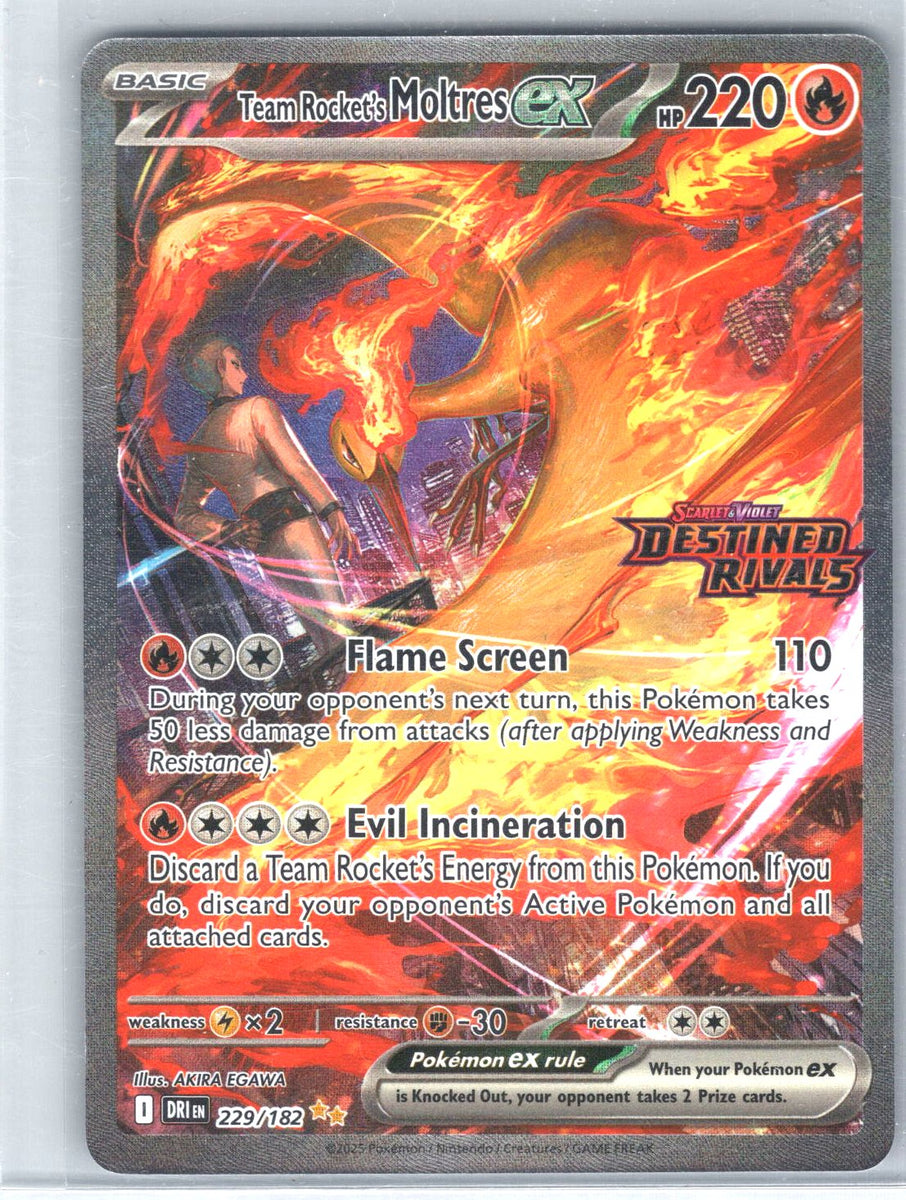 Team Rocket's Moltres ex SV10: Destined Rivals 229/182 – GSC