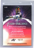 Jasson Dominguez Leaf - Flash of Brilliance Autographs Platinum Blue FB-JD1