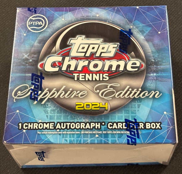 2024 Topps Chrome Tennis Sapphire Edition Box