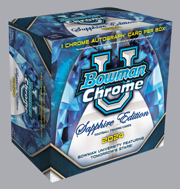 2024 Bowman Chrome University Football Sapphire Edition Box