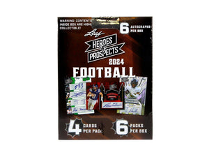 2024 Leaf Heroes & Prospects Football Hobby Box