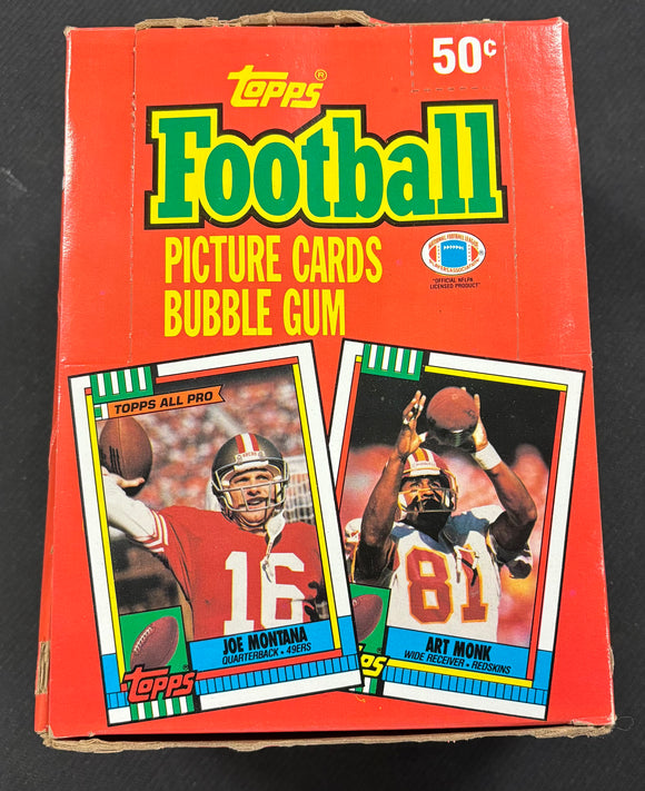 1990 Topps Football Wax Box