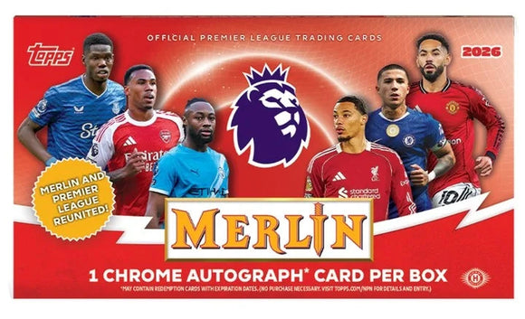 2026 Topps Merlin Premier League Soccer Hobby Box – GSC