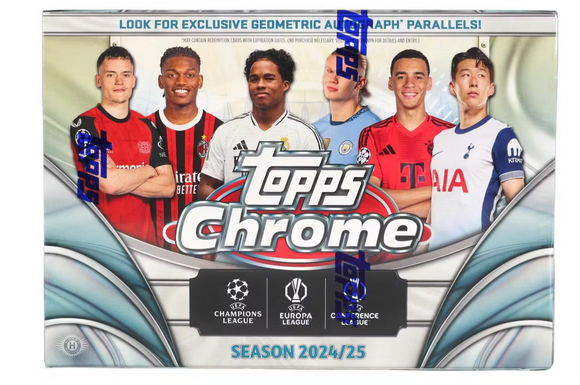 2024-25 Topps UEFA Club Competitions Chrome Soccer Breaker's Delight Box PRE SALE