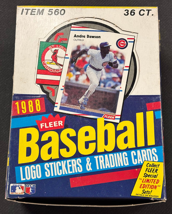1988 Fleer Baseball Wax Box