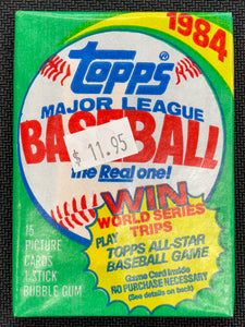 1984 Topps Baseball Wax Pack