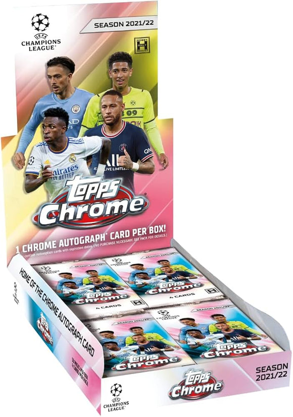 2021-22 Topps UEFA Champions League Chrome Soccer Hobby Box