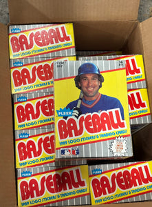 1989 Fleer Baseball ERROR BOX- Case Code 90132
