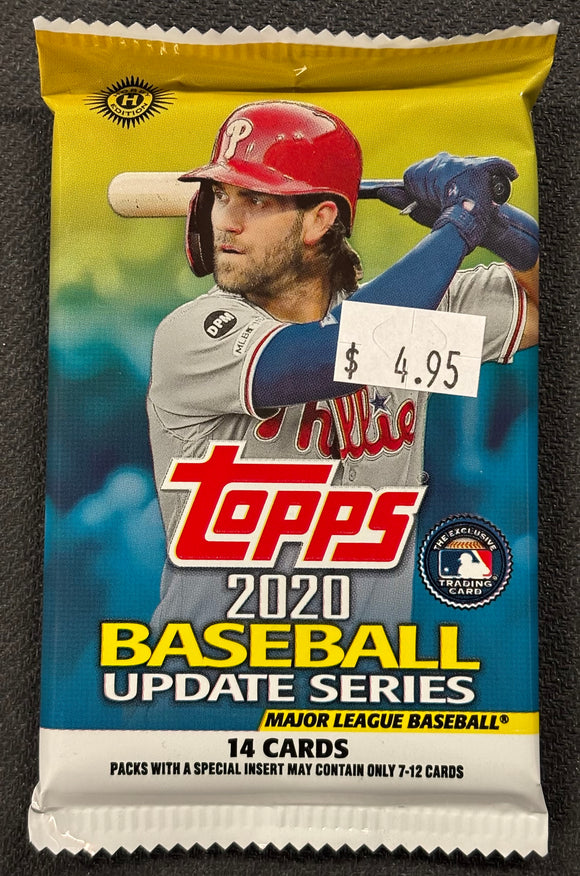 2020 Topps Update Series Baseball Hobby Pack (CHASE - Chipper Jones & Derek Jeter Autographs)