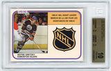 1981-82 O-PEE-CHEE BGS PRISTINE 10 Wayne Gretzky #383 League Leader