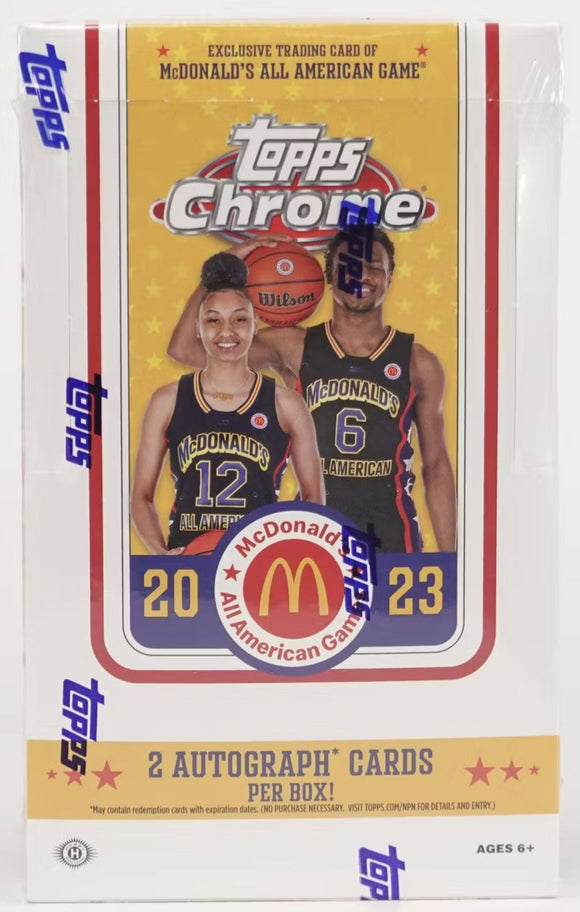 2023 Topps Chrome McDonald's All American Basketball Hobby Box