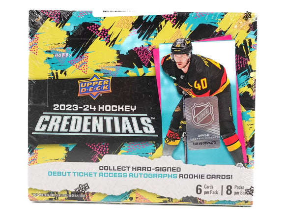 2023-24 Upper Deck Credentials Hockey Hobby Box