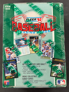 1992 Fleer Baseball Wax Box