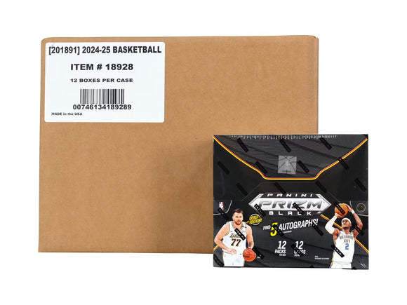 2024-25 Panini Prizm Black Basketball Hobby Box *SEALED CASE*