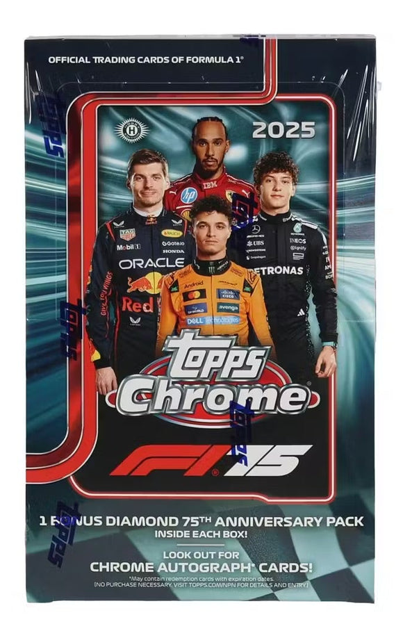 2025 Topps Chrome Formula 1 Racing Hobby Box – GSC