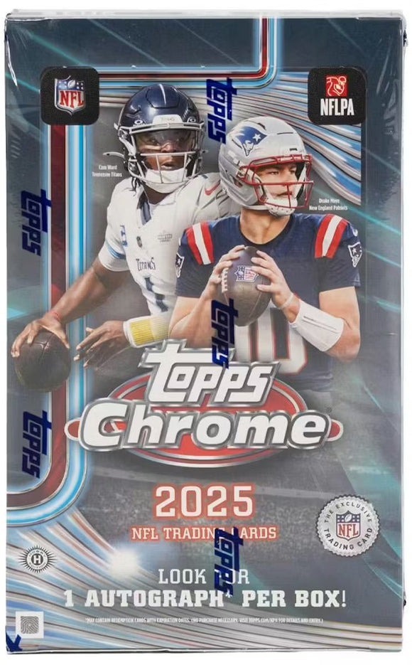 2025 Topps Chrome NFL Football Hobby Box – GSC