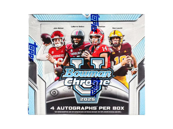 2025 Bowman Chrome University Football Jumbo Box