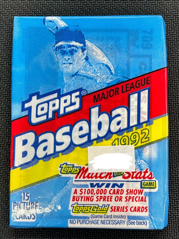 1992 Topps Baseball Wax Pack