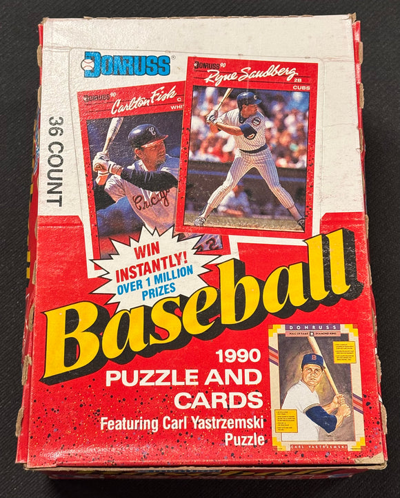 1990 Donruss Baseball Wax Box