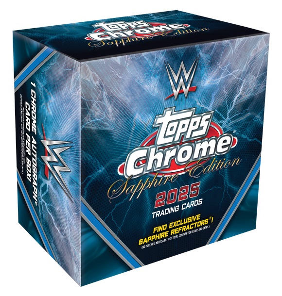 2025 Topps Chrome WWE Sapphire Edition Box