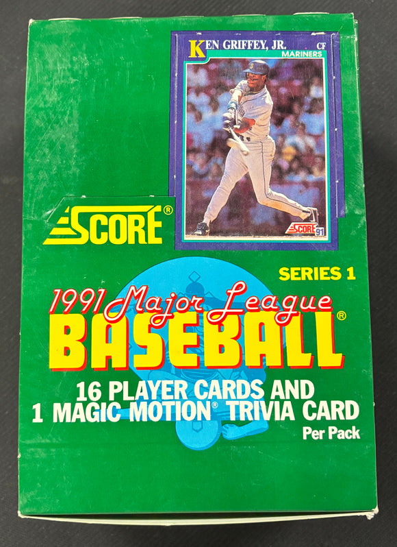 1991 Score Baseball Series 1 Wax Box