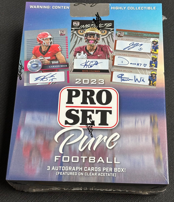 2023 Pro Set Pure Football Box