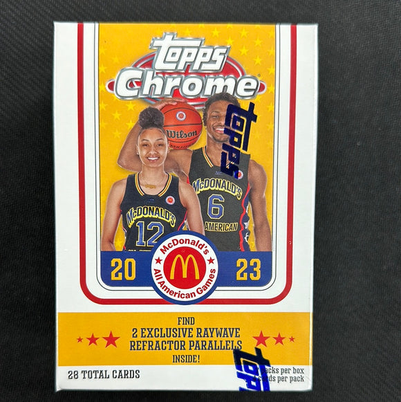 2023 Topps Chrome McDonald's All American Basketball 7 Pack Blaster Box