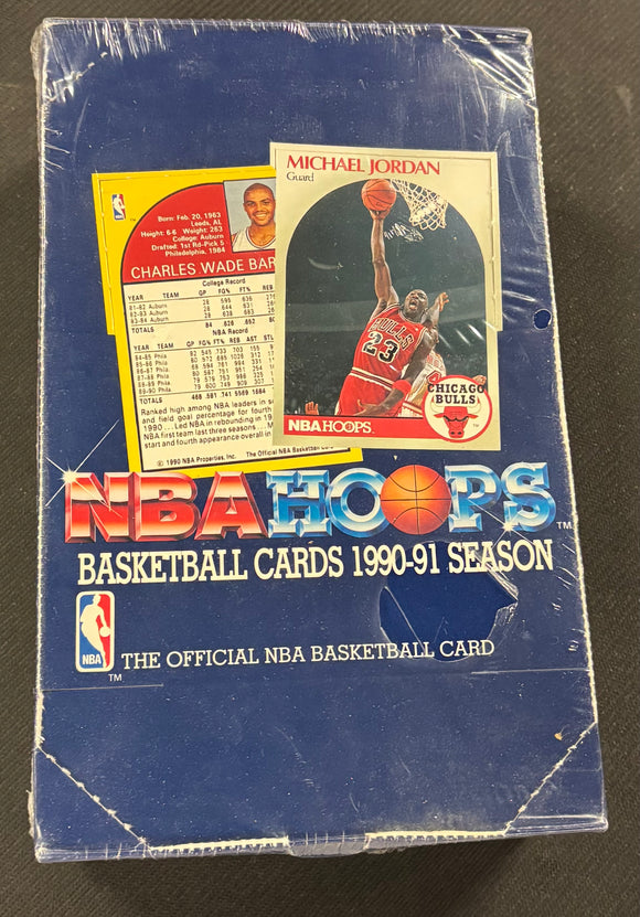 1990 NBA Hoops Basketball Wax Box