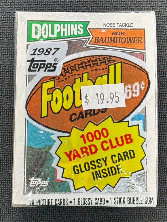 1987 Topps Football Cello Wax Pack *Top Card Will Vary