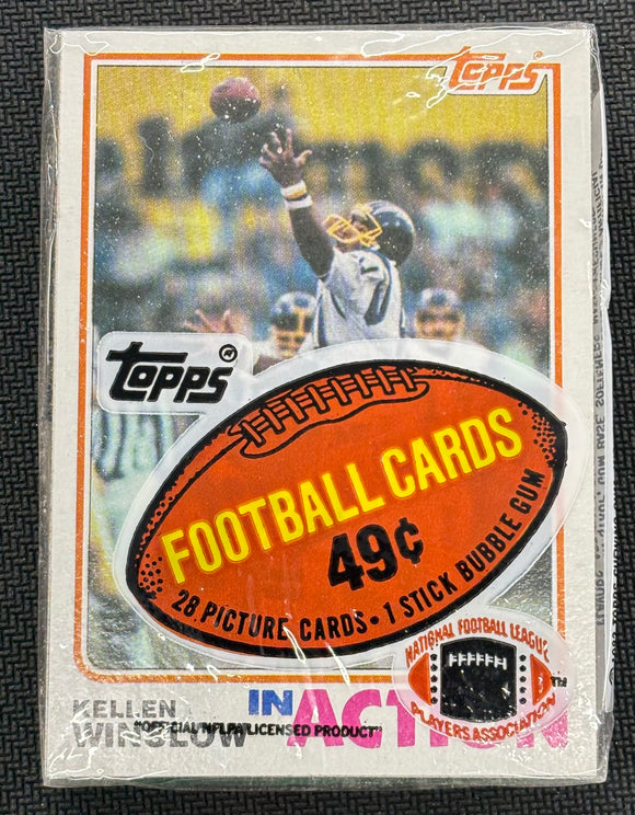 1982 Topps Football Cello Wax Pack *Top Card Will Vary