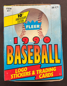 1990 Fleer Baseball Wax Box