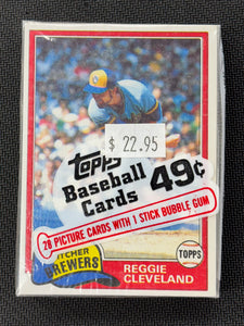 1981 Topps Baseball Cello Wax Pack *CARD ON TOP WILL VARY*