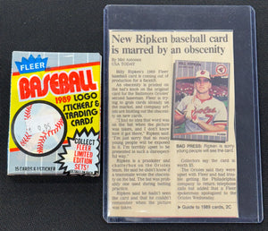 1989 Fleer Baseball ERROR Pack