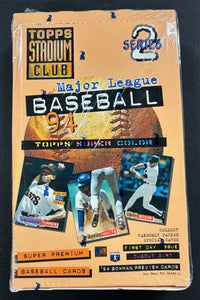 1994 Topps Stadium Club Baseball Series 2 Wax Box